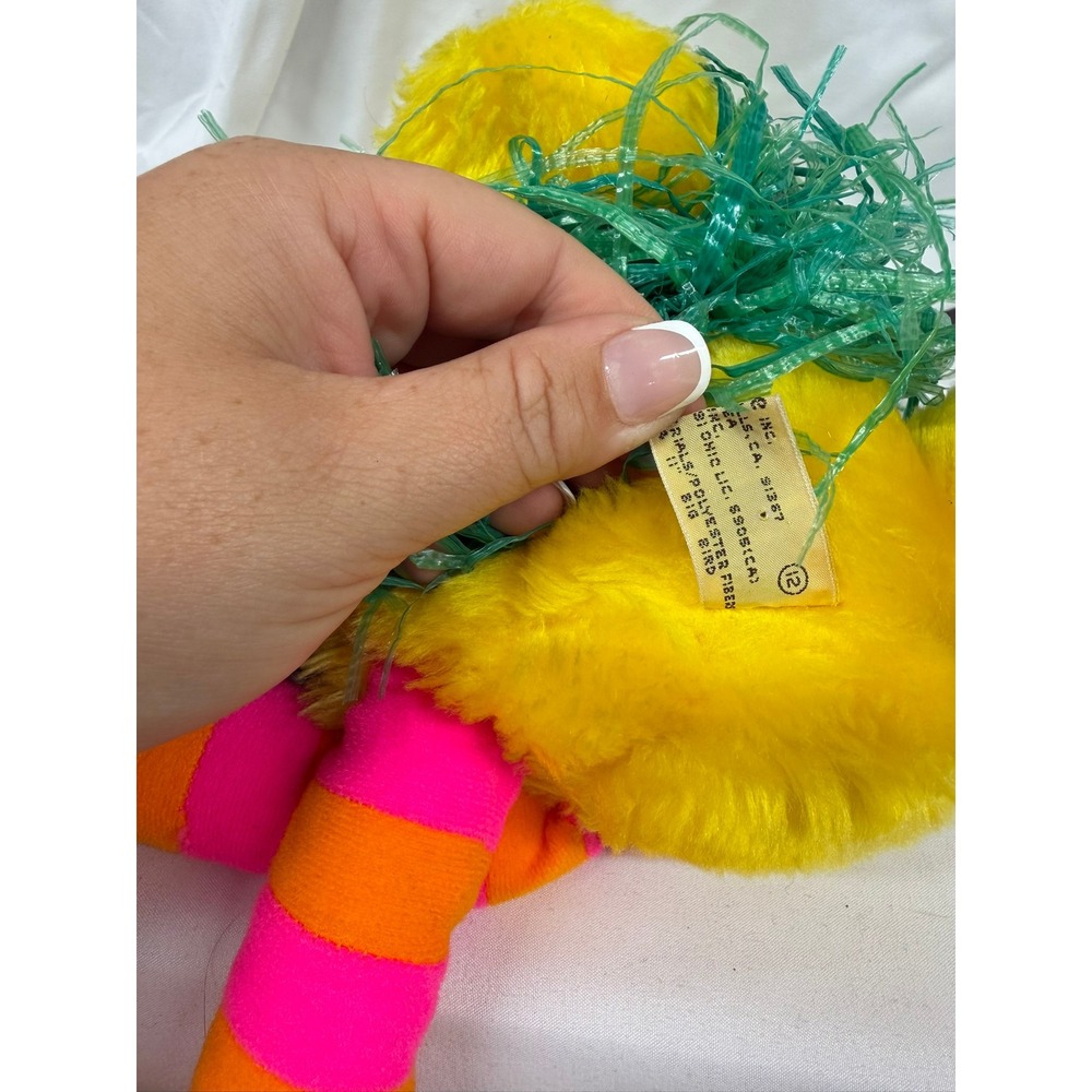 Vintage Sesame Street Plush Lot 5 Big Bird Hula Cookie Monster Bert Ernie Oscar - Picture 15 of 15